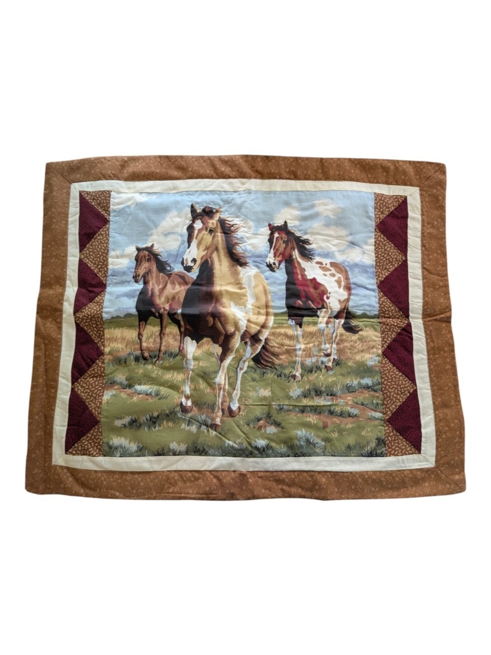 Running Horses Scenic Pillow Shams